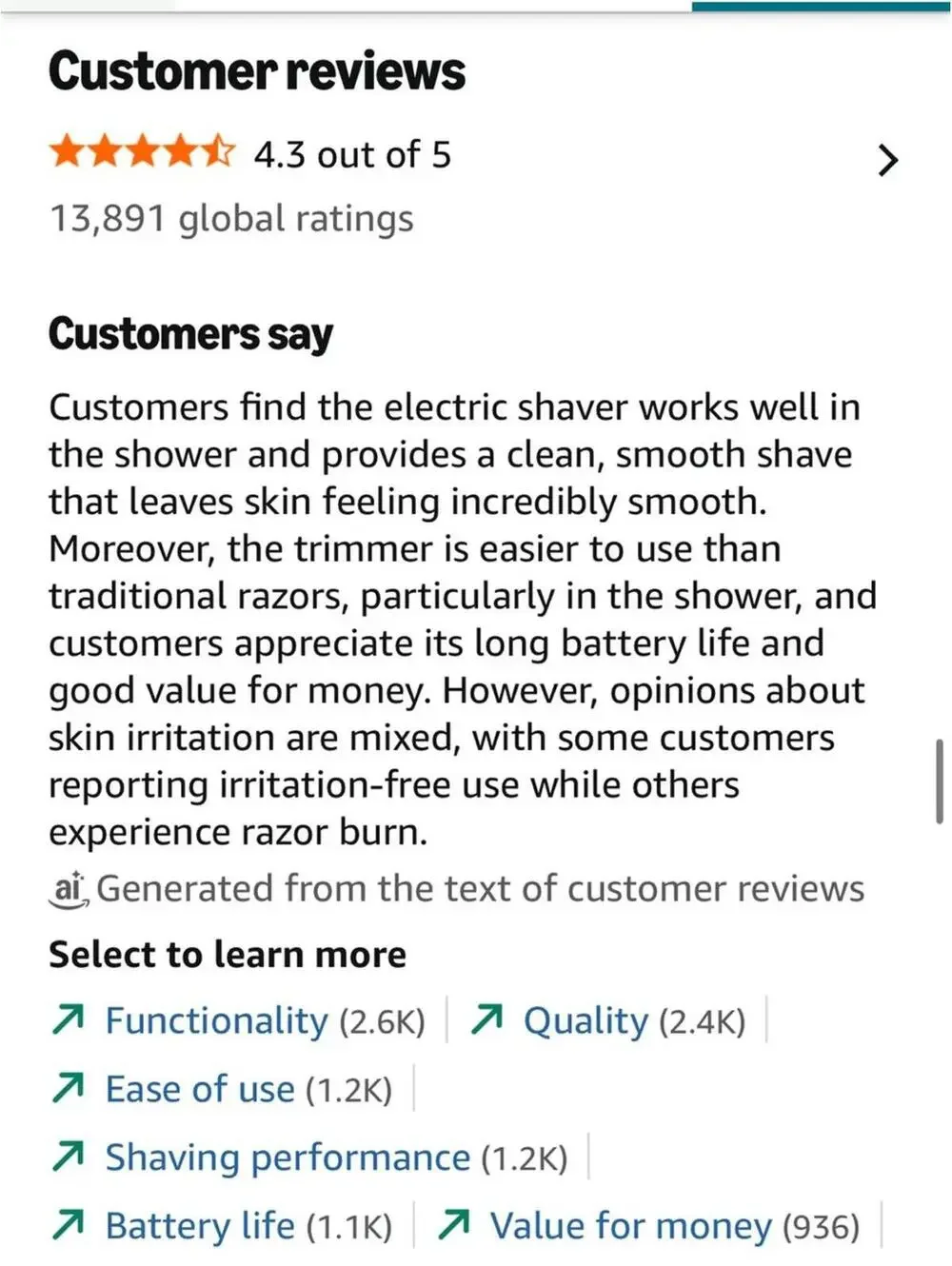 Men's Black & Gold Body Trimmer - Precision Grooming Tool